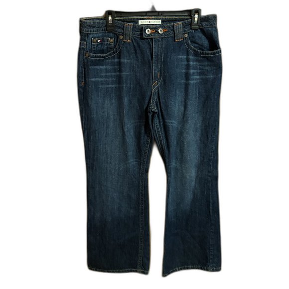 Tommy Hilfiger Vintage Woman Jeans 12 Double‎ Button Loop Jeans - Picture 1 of 16